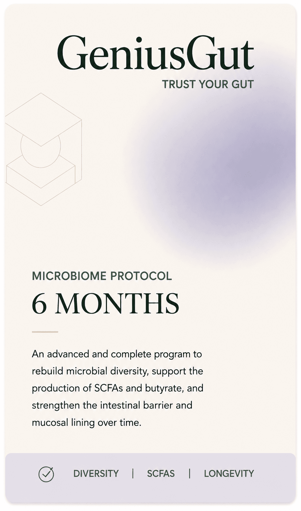 A varied, plant-forward plate reflecting the Microbiome Protocol's foundations